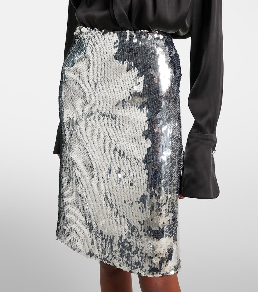 Sequined midi skirt