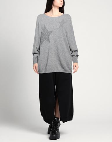 Woman Sweater Grey Size L Merino Wool, Viscose, Polyamide, Cashmere
