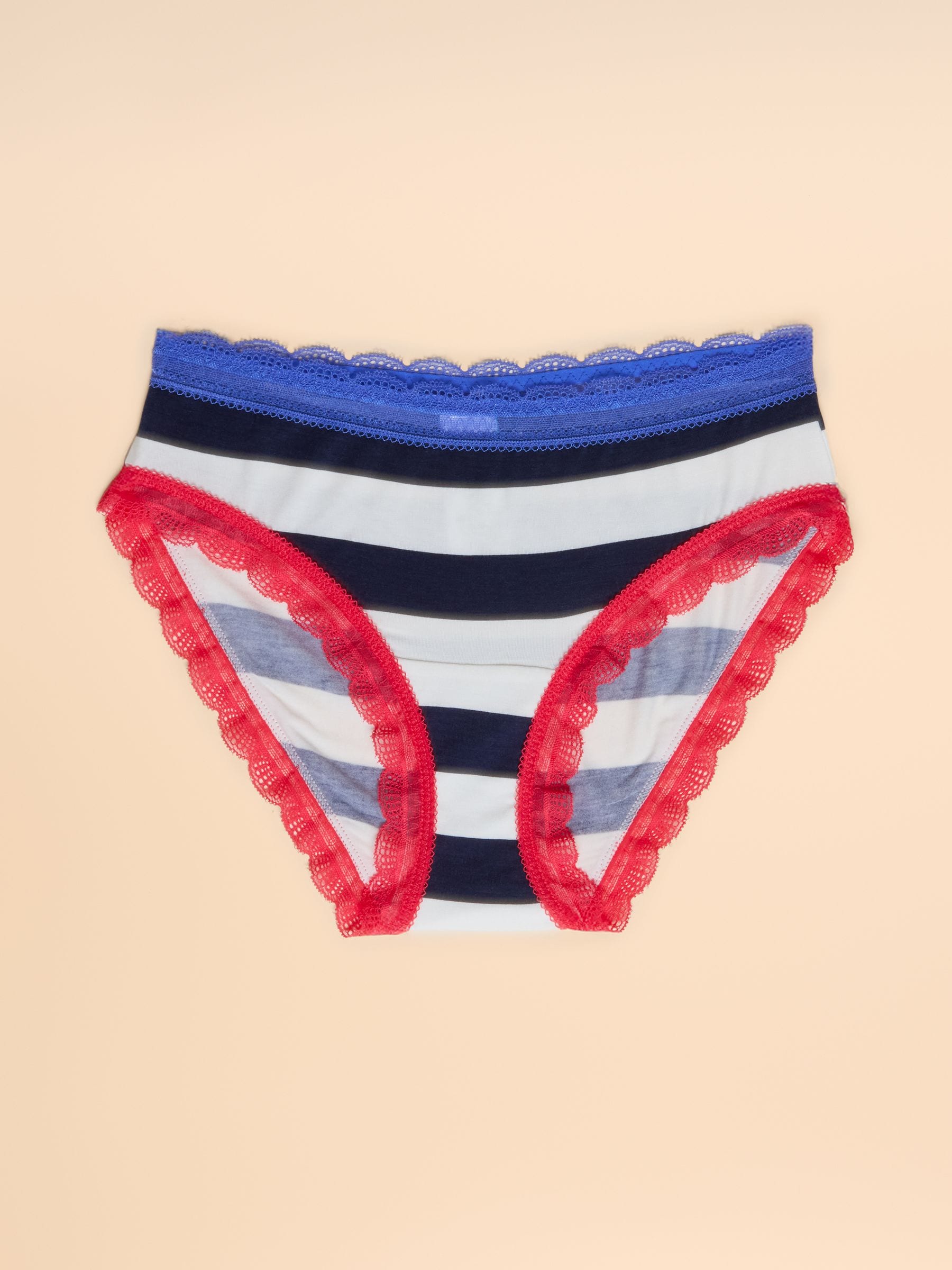 Navy/White Stripe Knickers