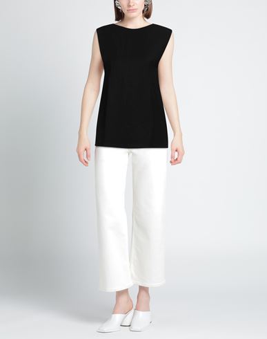 Woman Top Black Size 0 Viscose, Linen