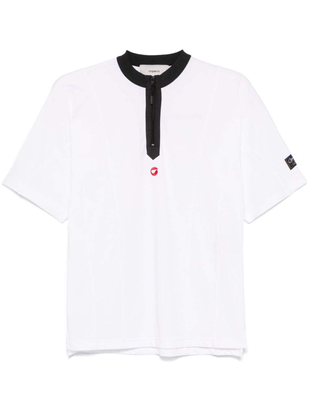 Half-zip T-shirt - White