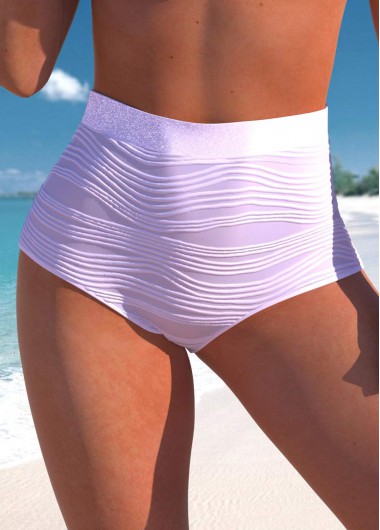 Modlily High Waisted Light Purple Bikini Botto
