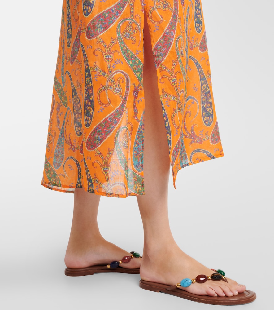 Paisley ramie kaftan