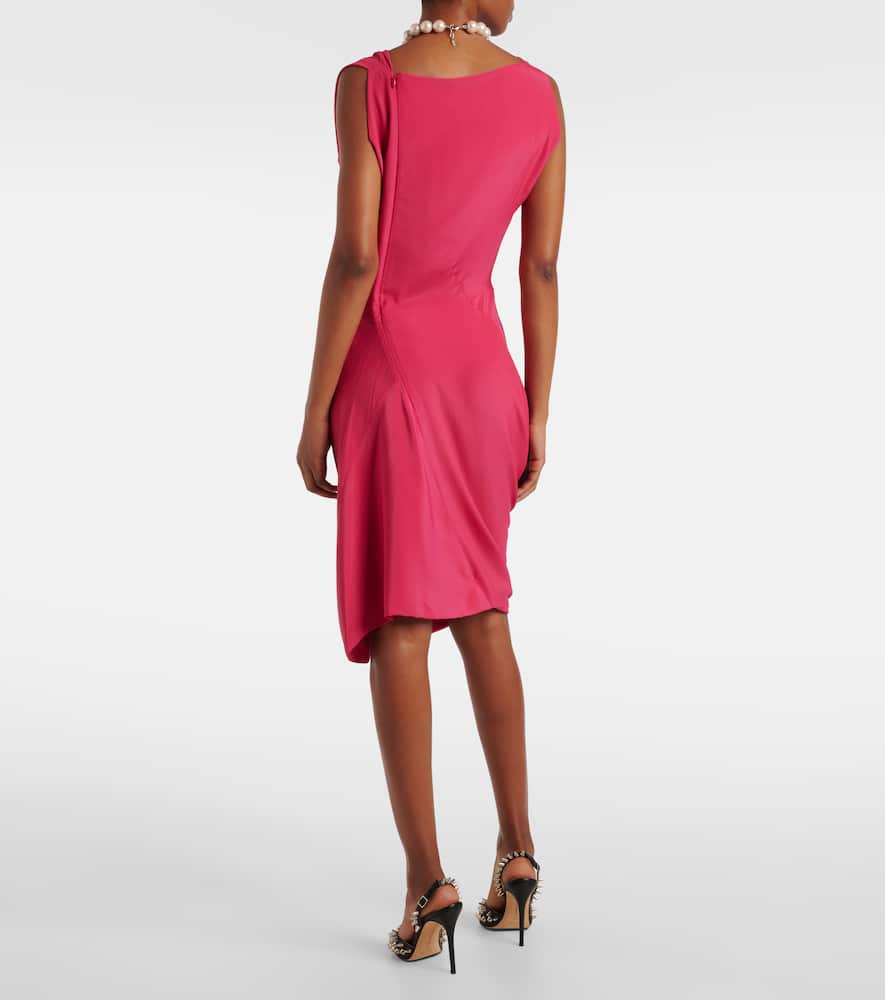 Fond draped midi dress