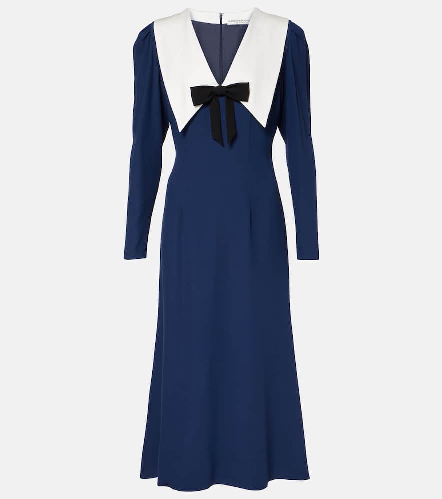 Alessandra Rich Envers bow-detail satin midi dress