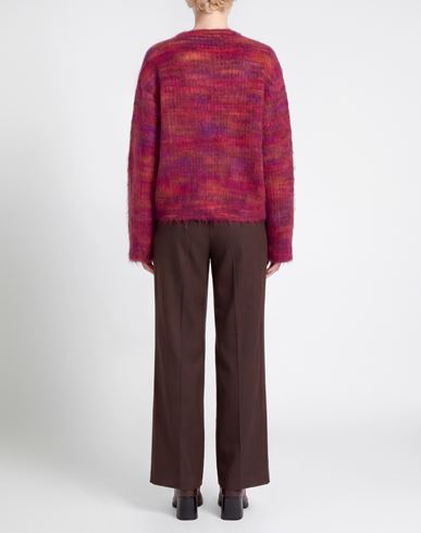 Woman Sweater Magenta Size L Merino Wool, Mohair wool, Polyamide
