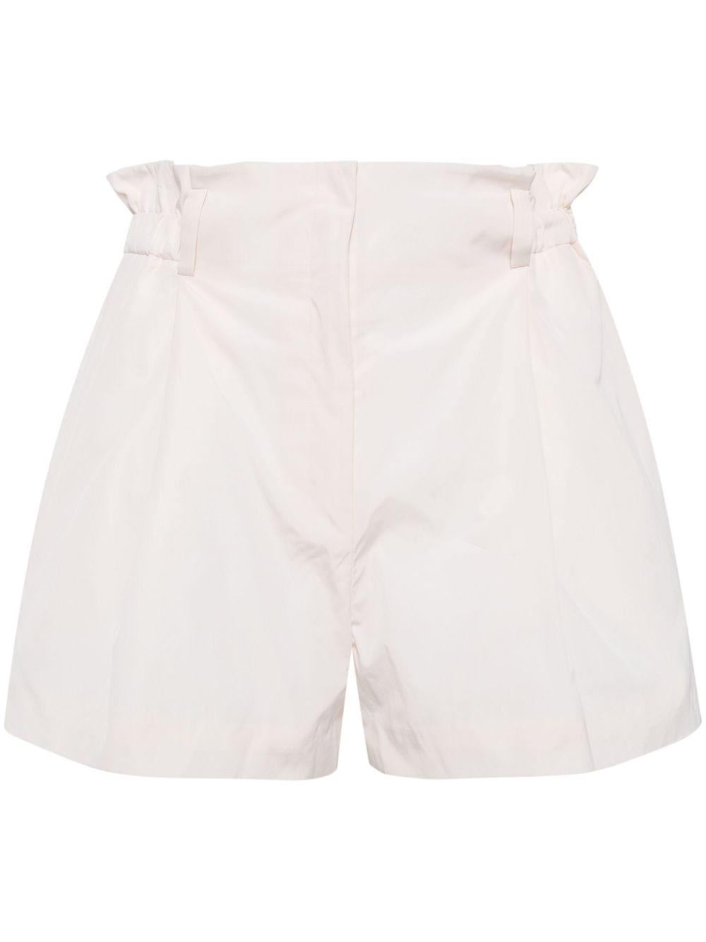 Plenteous crease-effect shorts - White