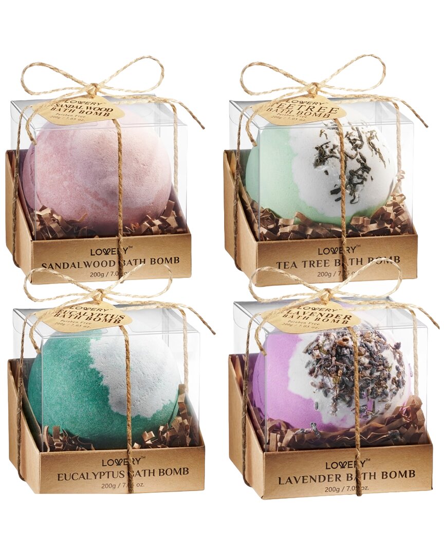 4pc Handmade Bath Bombs Gift Set