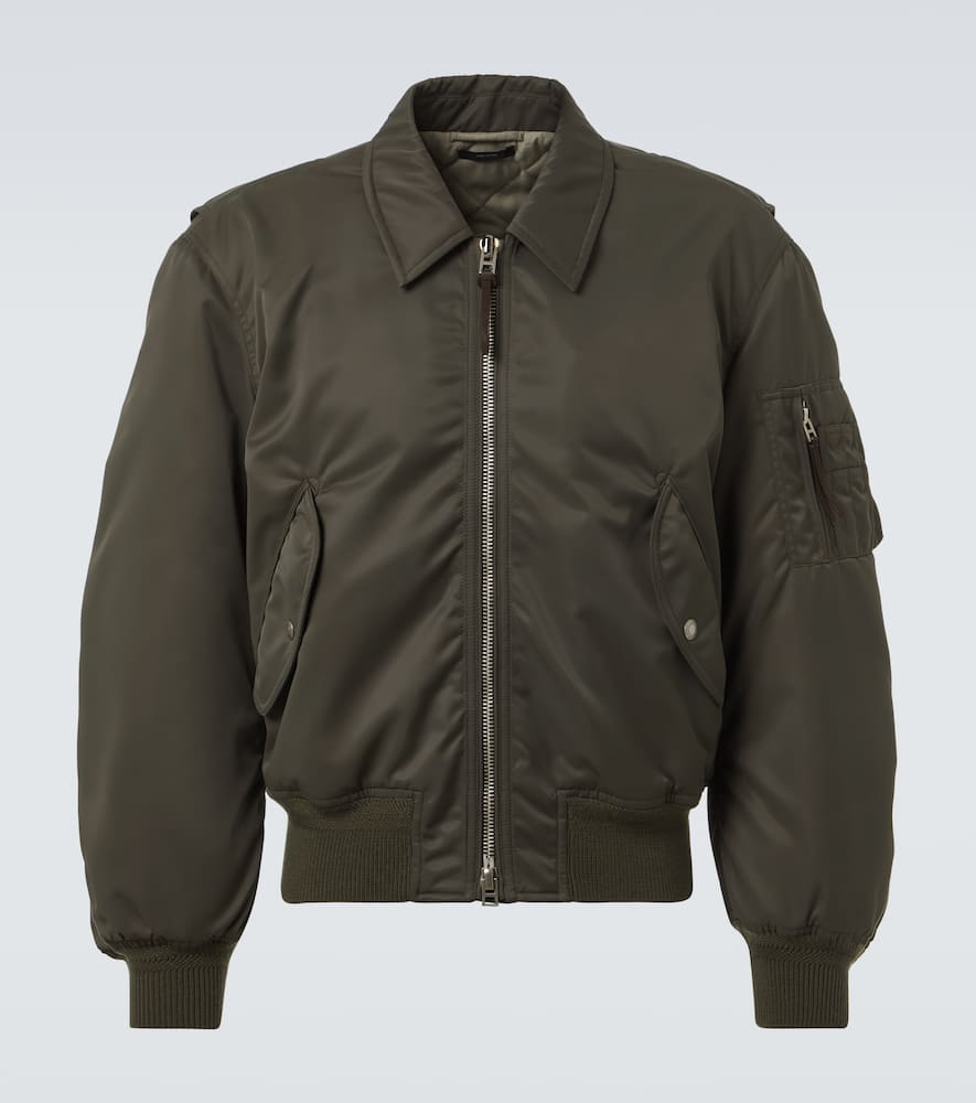 Satin bomber jacket