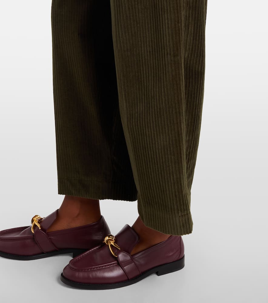 Dash cotton corduroy barrel-leg pants