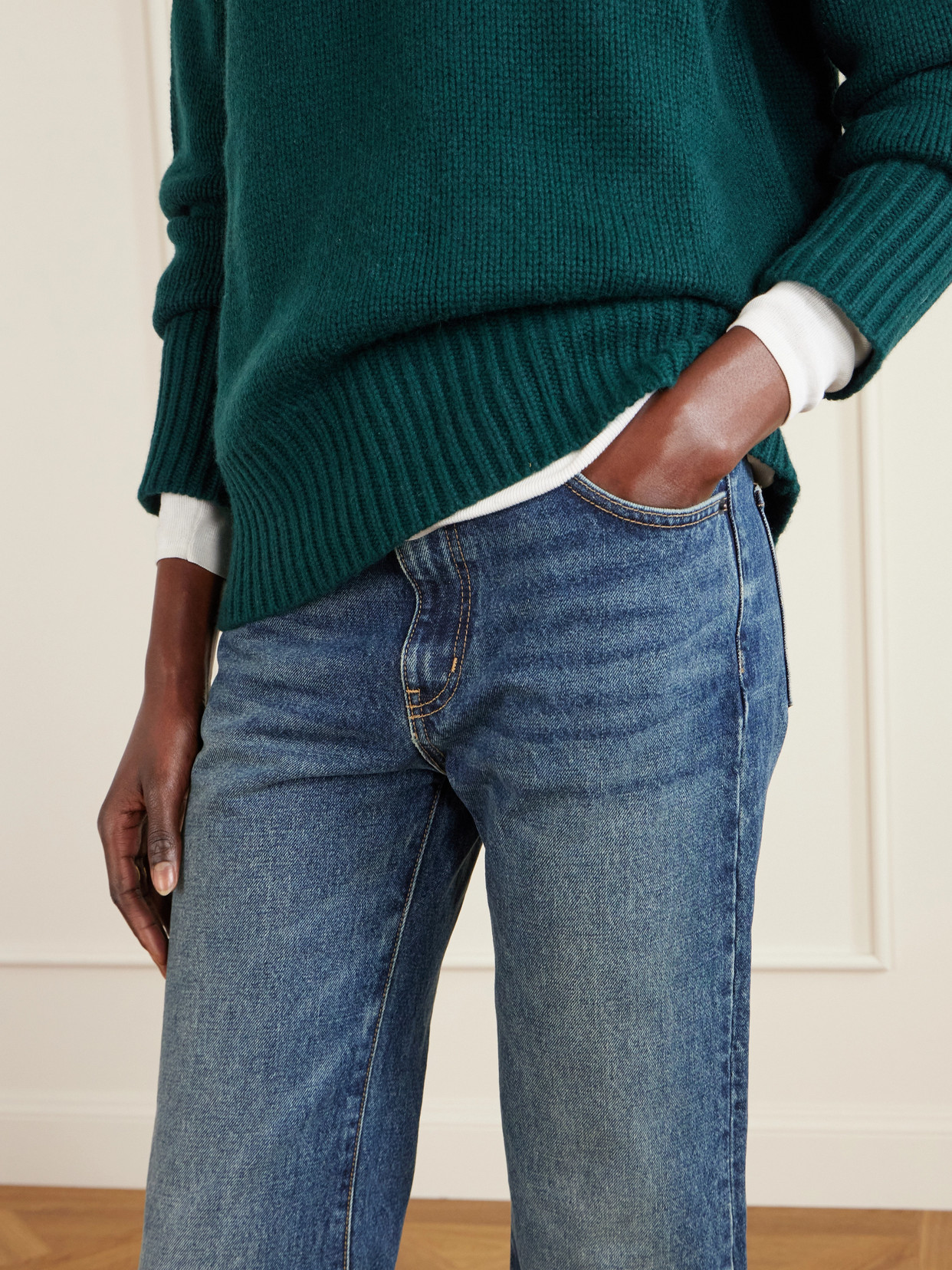 Marin Wool And Cashmere-blend Sweater - Green