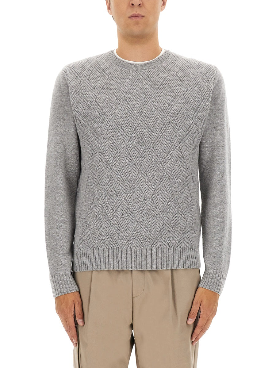 Diamond-pattern Sweater