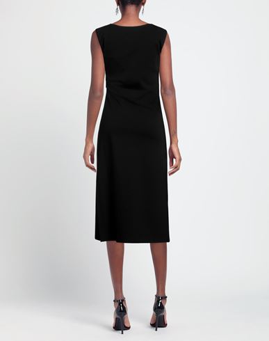 Liviana Conti Woman Midi dress Black Size 2 Viscose, Polyamide, Elastane, Acetate, Polyester