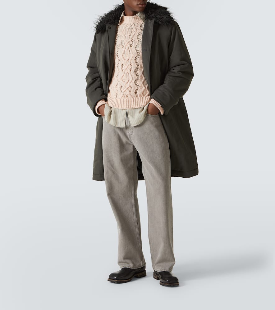 Our Legacy Cable Sonar Roundneck wool sweater