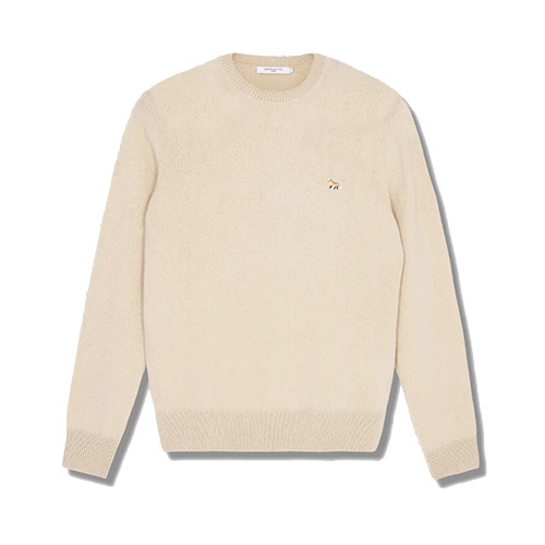 Logo-patch wool jumper