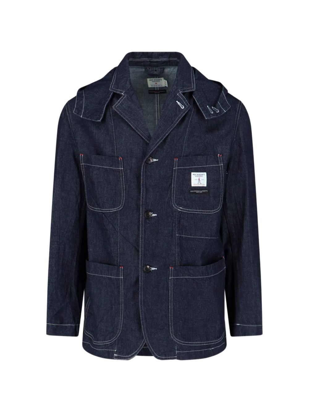 Hooded denim jacket