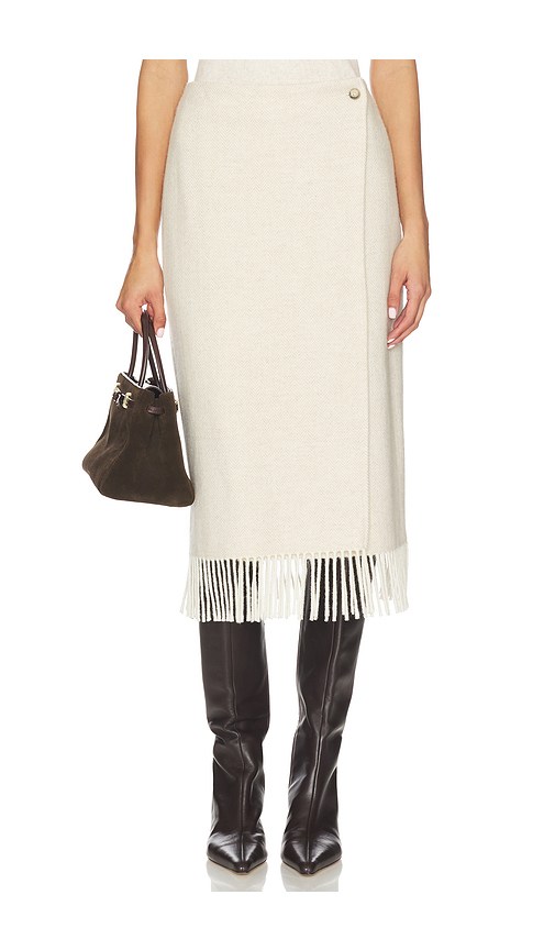 Polo Ralph Lauren Midi Pencil Skirt in Cream Herringbone - Beige. 8 also