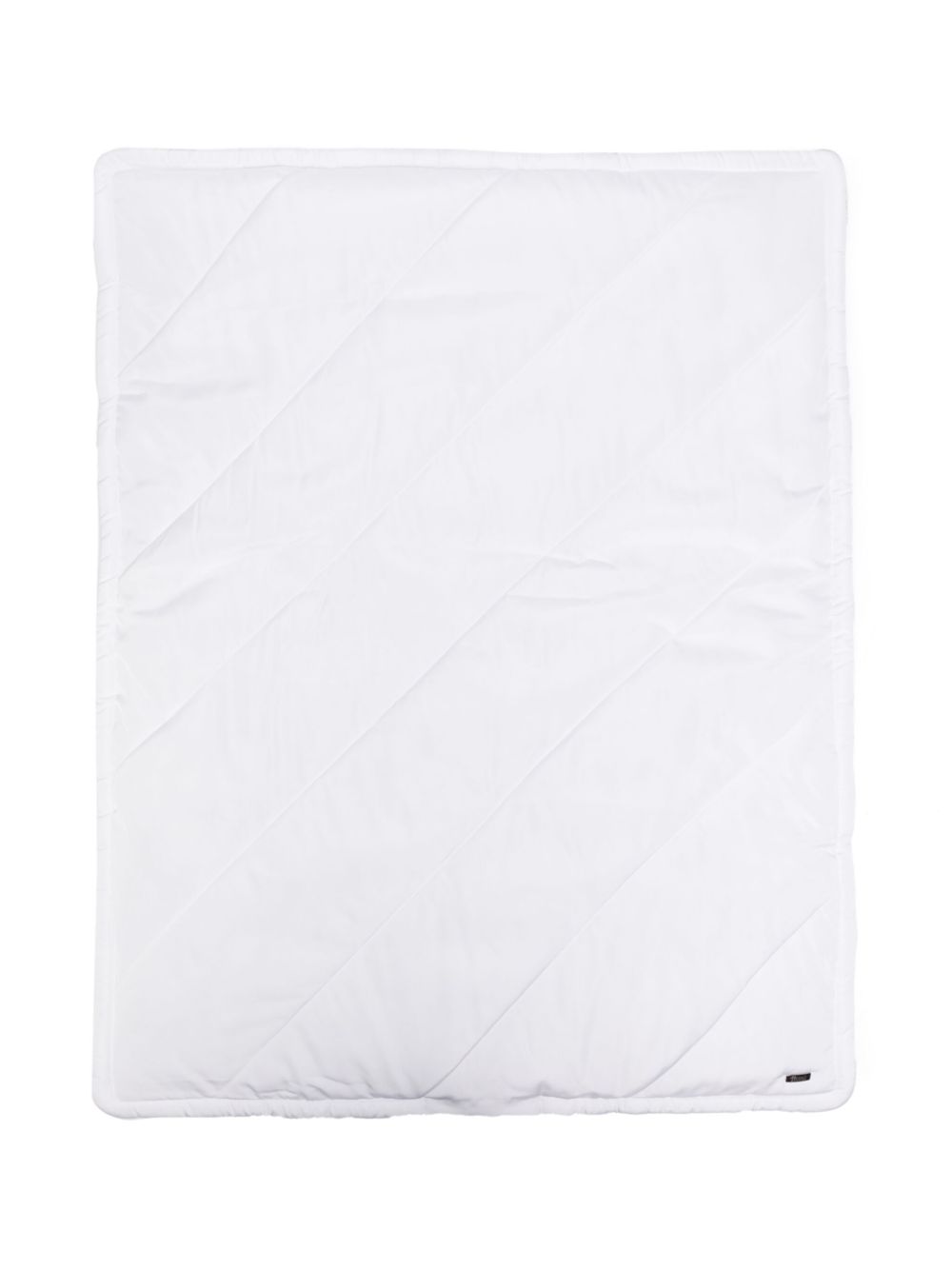 Logo-plaque padded blanket - White