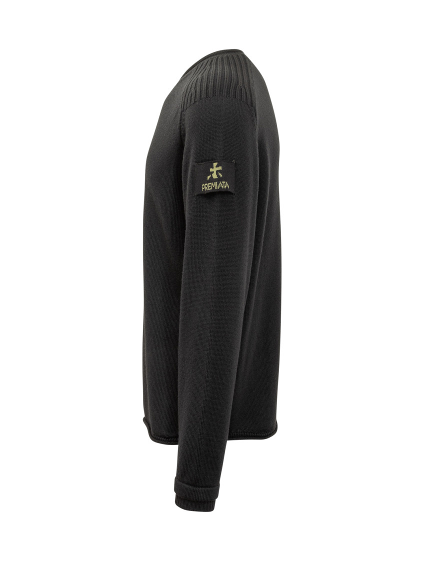 Black Merino Wool Sweater