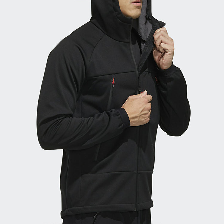 Softshell HO Outdoor Casual Sports Hooded Jacket Black