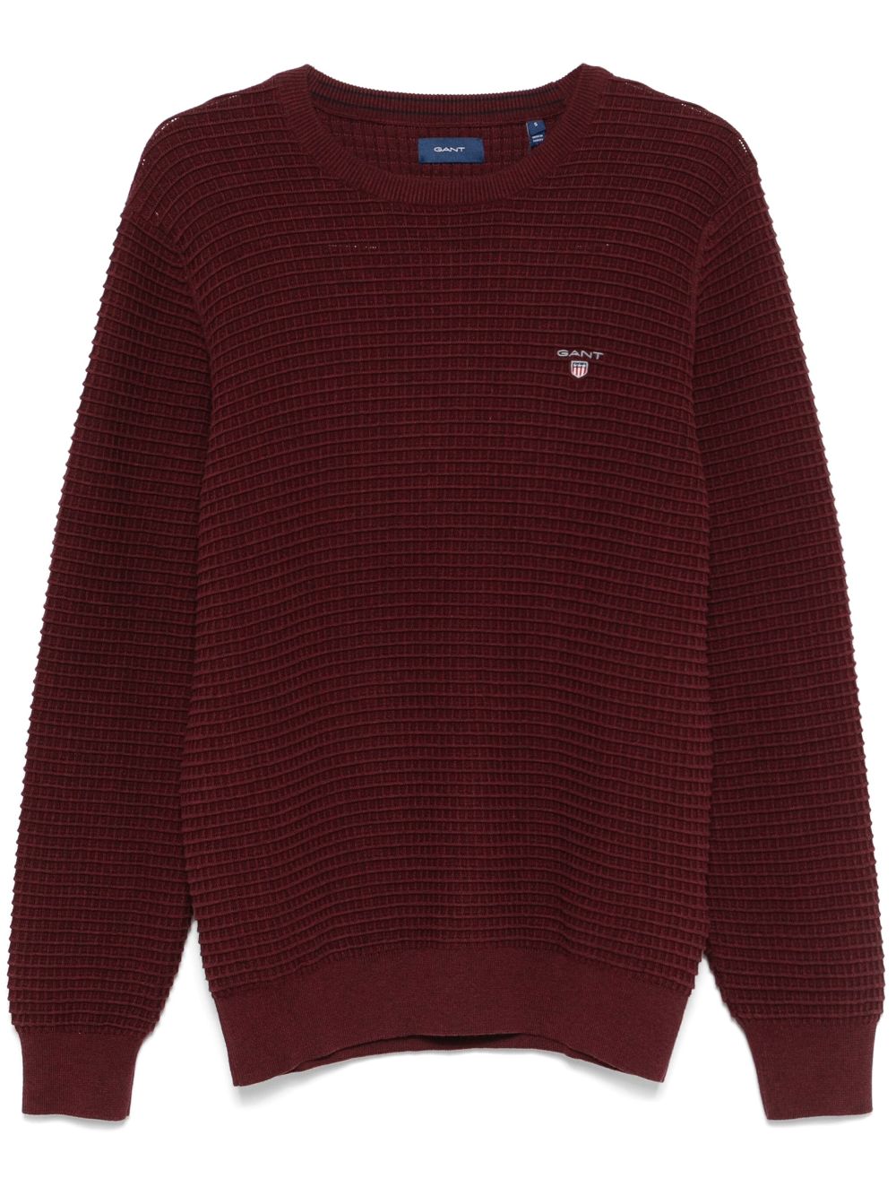 Textured cotton sweater