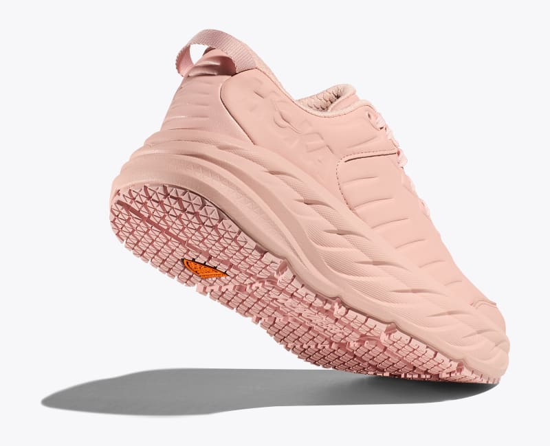 HOKA Women's Bondi SR Shoes in Peach Whip/Peach Whip