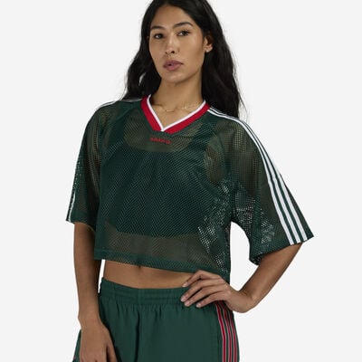Women's Mesh Short Sleeve T-Shirt in Green