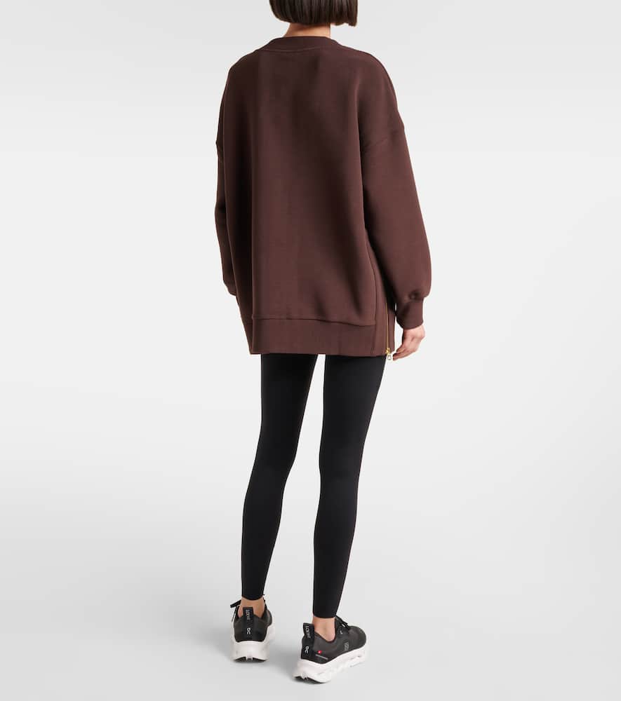 Mae cotton-blend ottoman sweatshirt