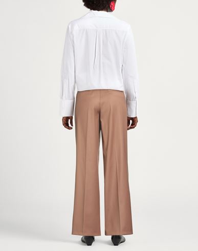 Woman Pants Light brown Size 2 Wool, Polyester, Viscose, Elastane