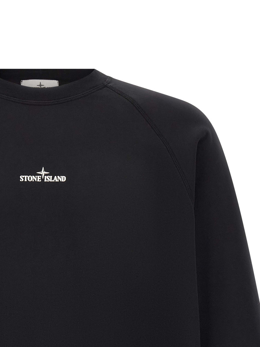 Stone Island - cotton fleece sweatshirt desert graphic print