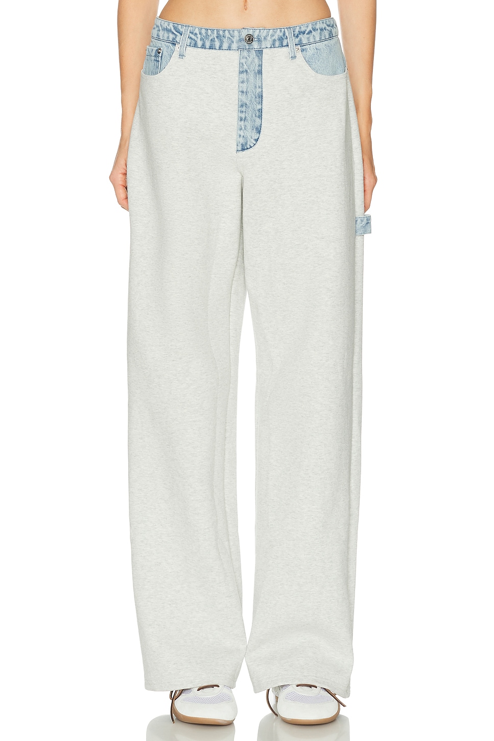 SEROYA Travis Pant in Light Grey,Blue. M. Also in L, S