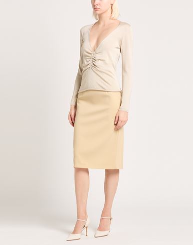 Woman Sweater Beige Size 4 Viscose, Polyamide, Metal fiber, Polyester