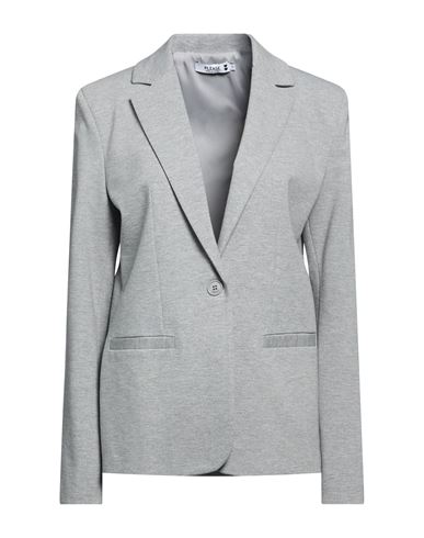 Woman Blazer Light grey Size L Viscose, Polyamide, Elastane