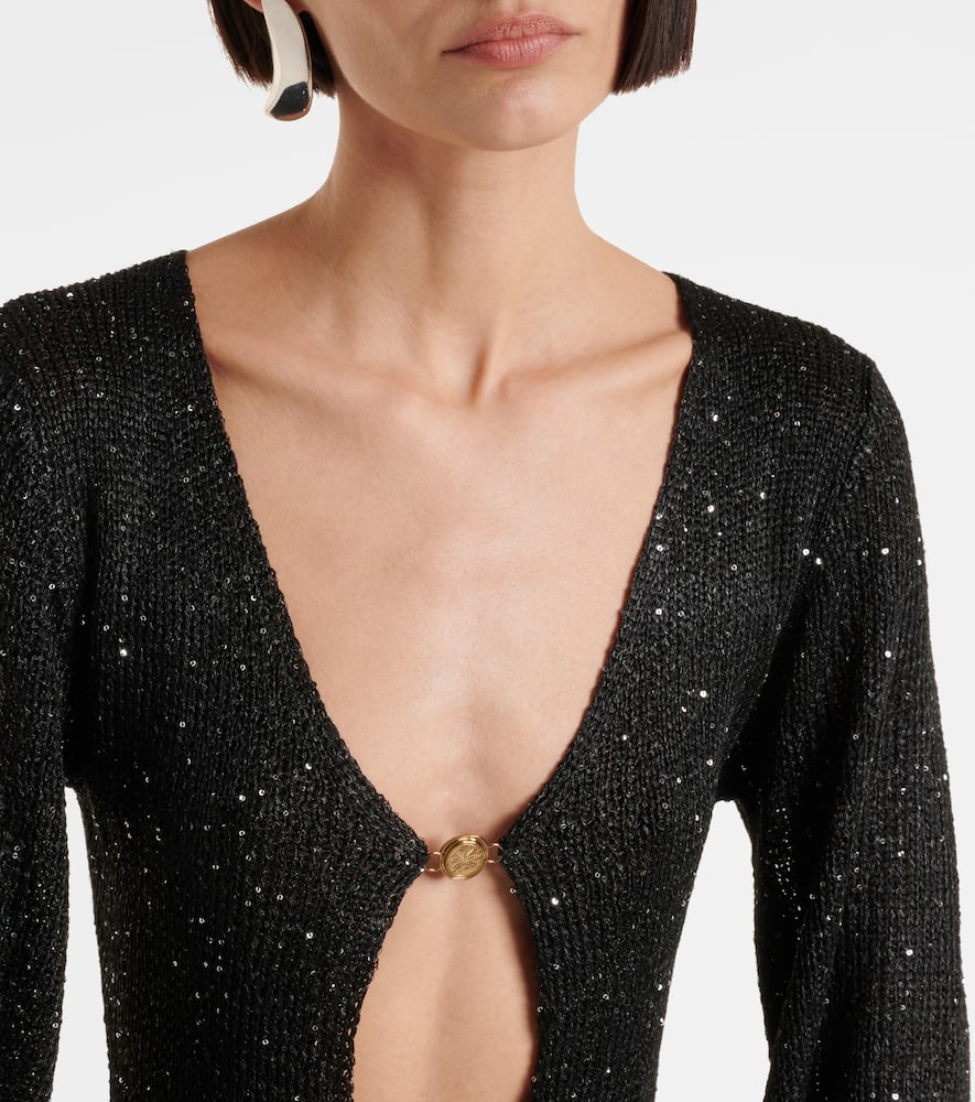 Rey cutout crochet minidress