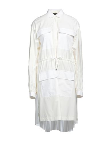 Woman Mini dress White Size 2 Modal, Cupro, Acrylic Resin