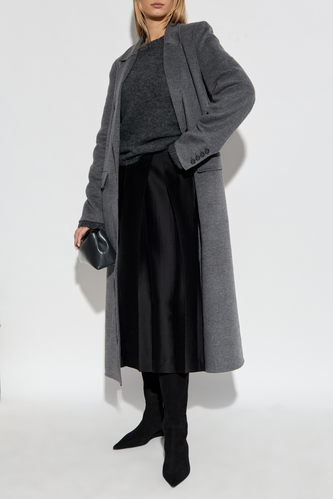 Wool Coat, Women's, Grey