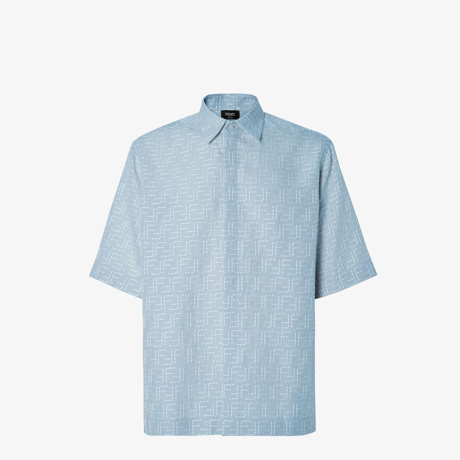 Linen Shirt with FF Pattern for Men - SS26