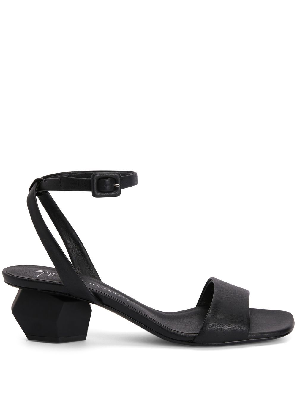 Rozalie Strap block-heel sandals - Black
