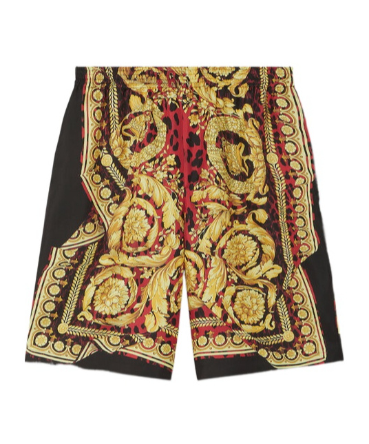 Wild Barocco silk shorts