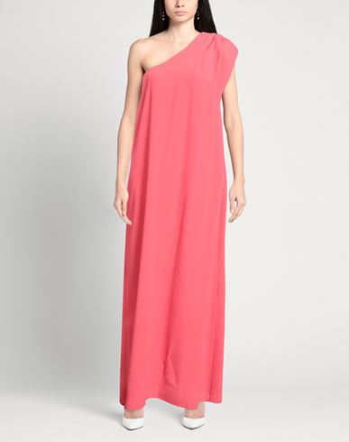 Même Road Woman Maxi dress Coral Size 6 Acetate, Silk