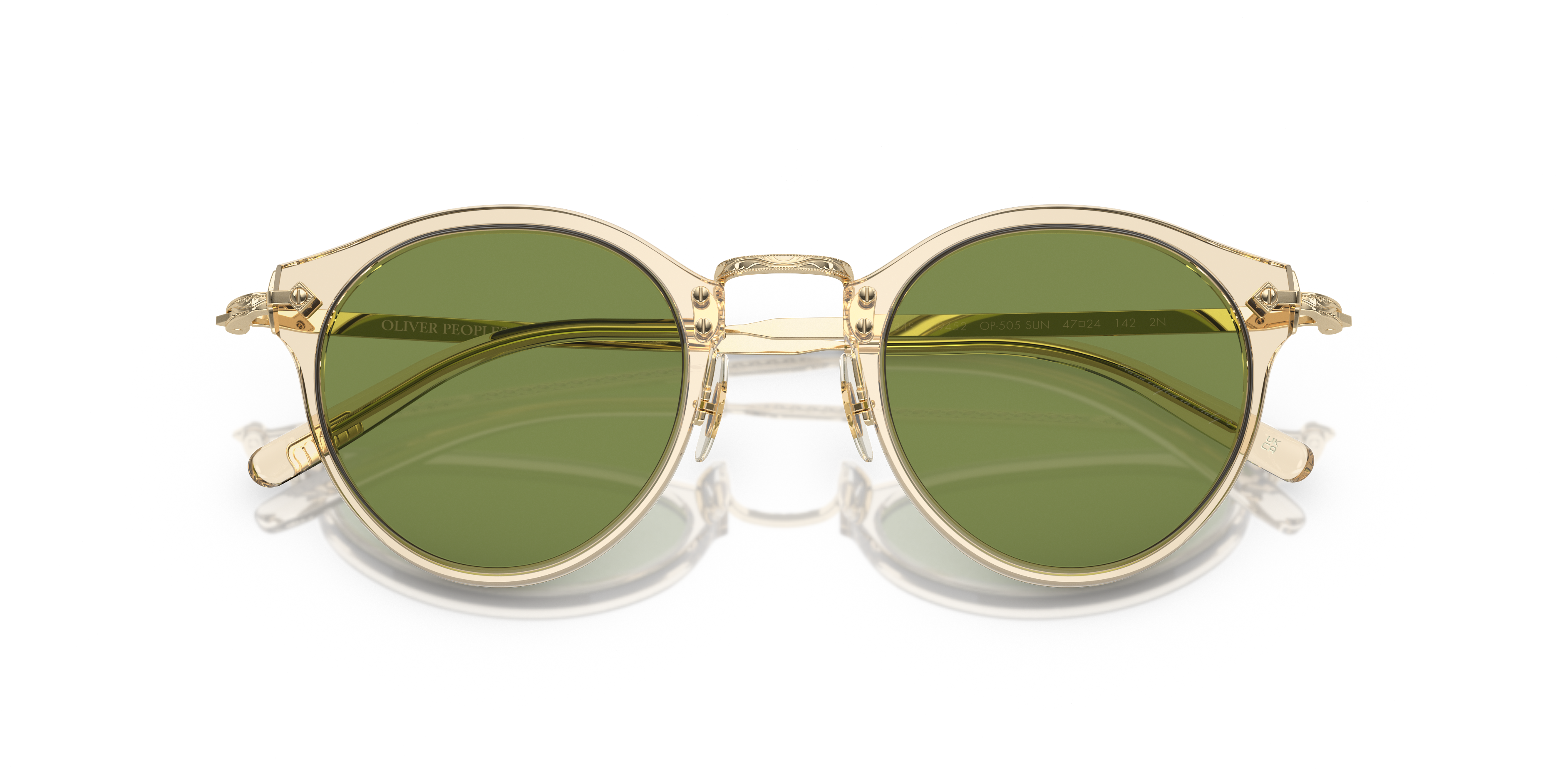 Oliver Peoples Man Oliver Peoples OV5184S OP-505 SUN 109452 Zonnebrillen Acetaat Goud Groente Pantos Normaa