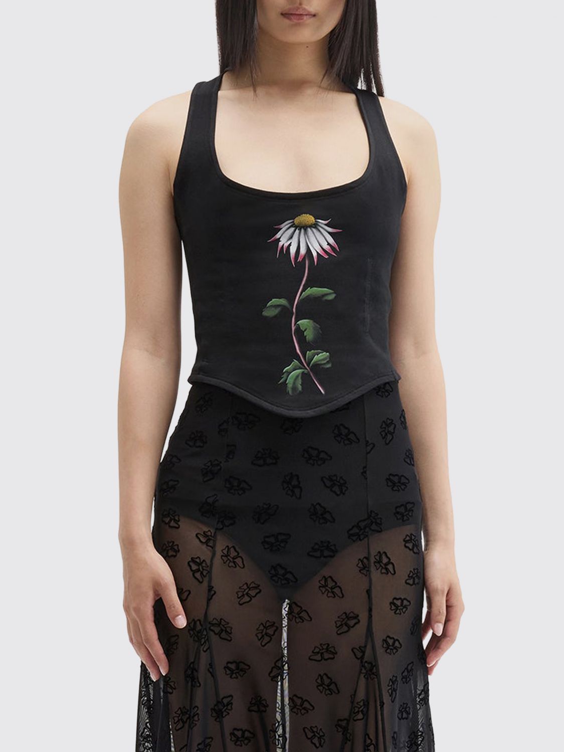 Top Woman color Black
