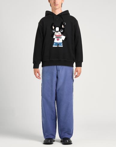 Man Sweatshirt Black Size L Cotton