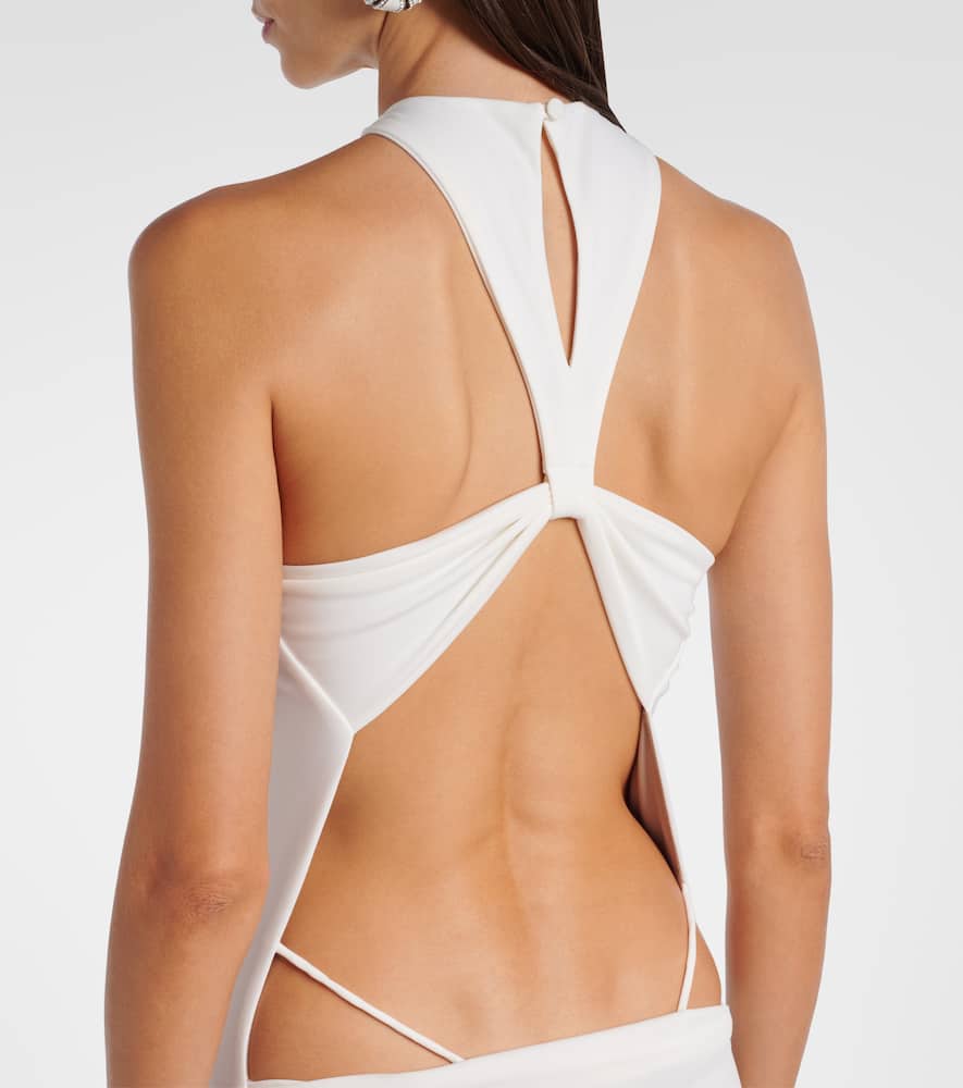 Open-back maxi dress