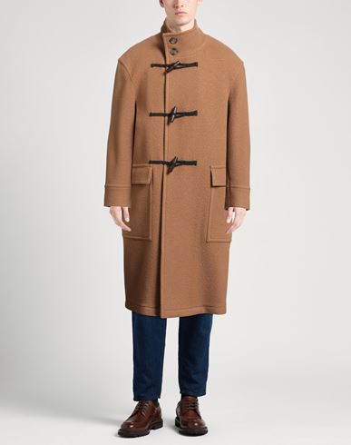 Man Coat Camel Size 38 Wool, Polyamide