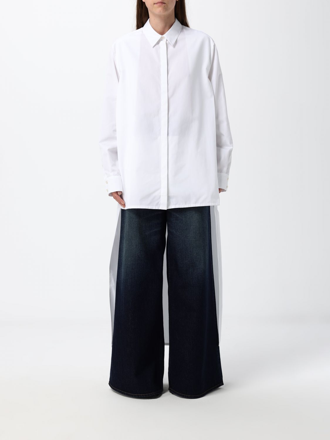 ALAÏA ALAΪA Asymmetric Shirt in White