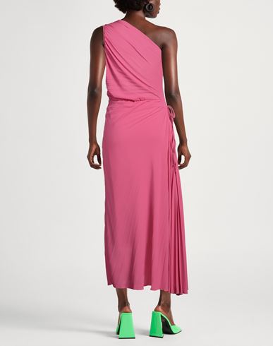Woman Maxi dress Fuchsia Size 6 Polyester