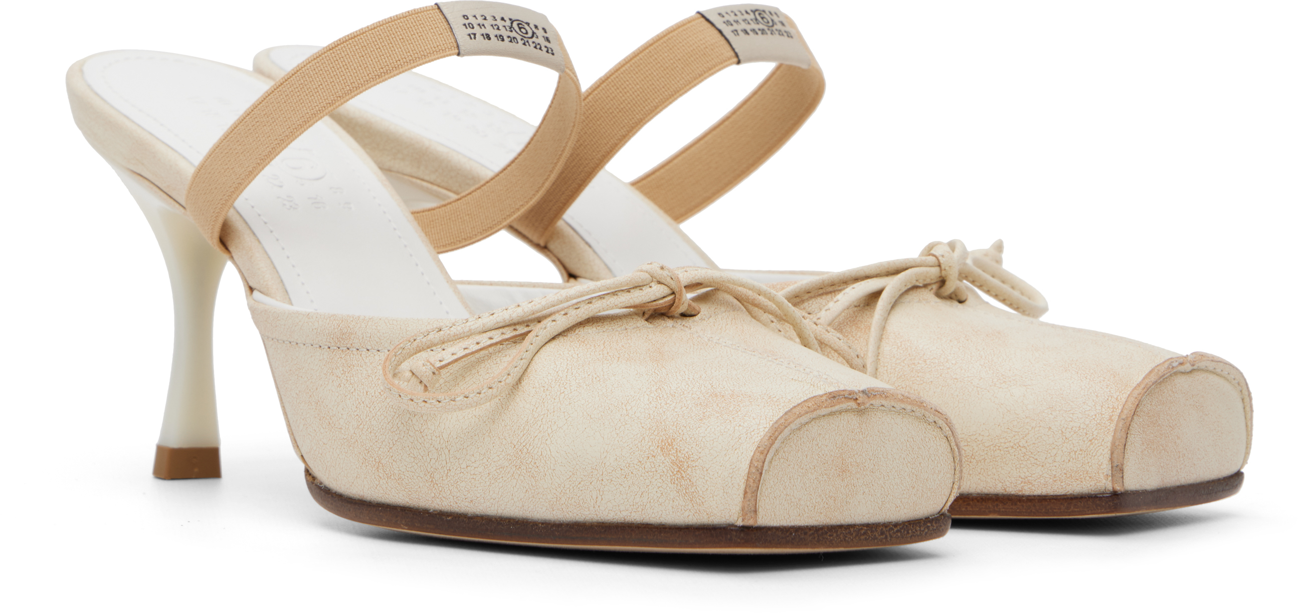 Off-White Slipper Heels