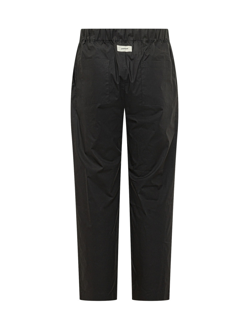 Black Regular Elasticated Pants