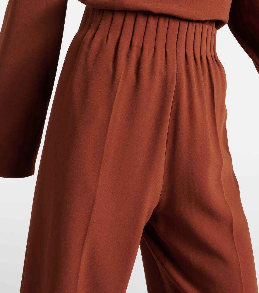 Fforme Maud high-rise lamé wide-leg pants